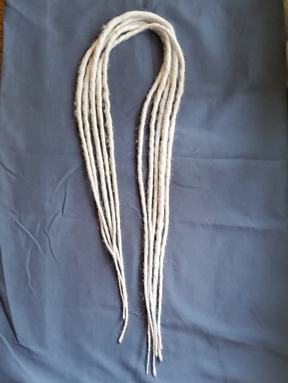Dreadfull Hippie Braid-In Dreadlocks - Silver Gray - Pack Of 5